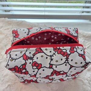 Hello Kitty Red and White Cosmetic Bag